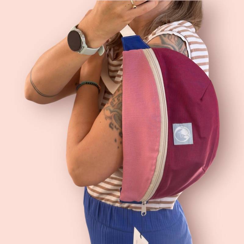 Bauchtasche Joe/ Xl Bauchtasche/ Hipbag/Colorblock von Alpenkaetzle