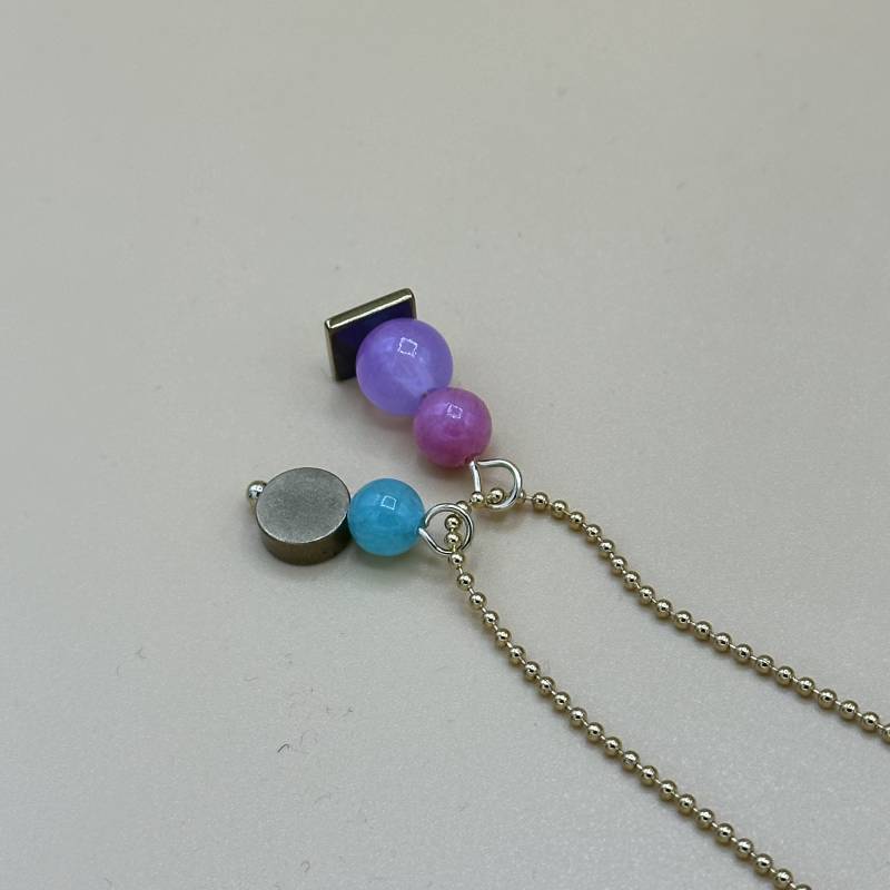 Kugelkette Mit Natursteinperlen/Perlenkette Bunte Natursteinen von Alpenkaetzle