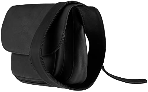 Alpenleder Handtasche - MAYA (Handgefertigt) - Nachhaltiges Bio-Leder aus regionaler Landwirtschaft | Schultertasche, Umhängetasche leder, Handtasche damen *Fair Produziert* (22x20x7cm, Schwarz) von Alpenleder