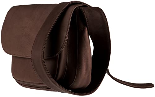 Alpenleder Handtasche - MAYA (Handgefertigt) - Nachhaltiges Bio-Leder aus regionaler Landwirtschaft | Schultertasche, Umhängetasche leder, Handtasche damen *Fair Produziert* (22x20x7cm, Schokobraun) von Alpenleder