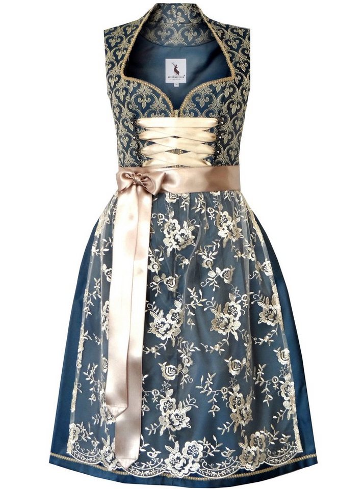 Alpenmärchen Dirndl Midi Dirndl Belle - ALM660 von Alpenmärchen