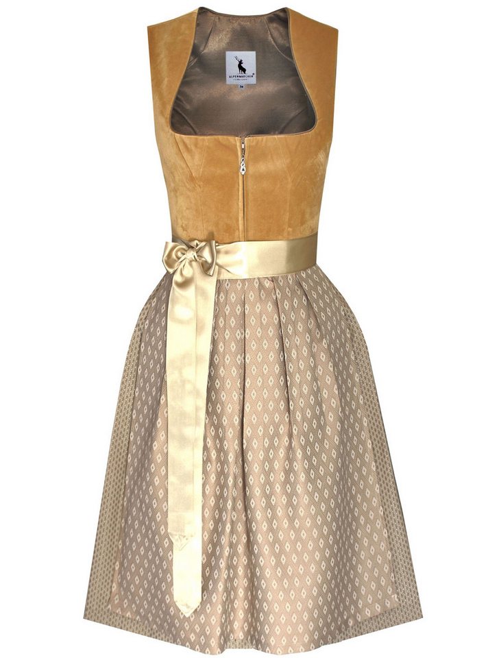 Alpenmärchen Dirndl Dirndl Adriana in Hellbraun - ALM1034 von Alpenmärchen