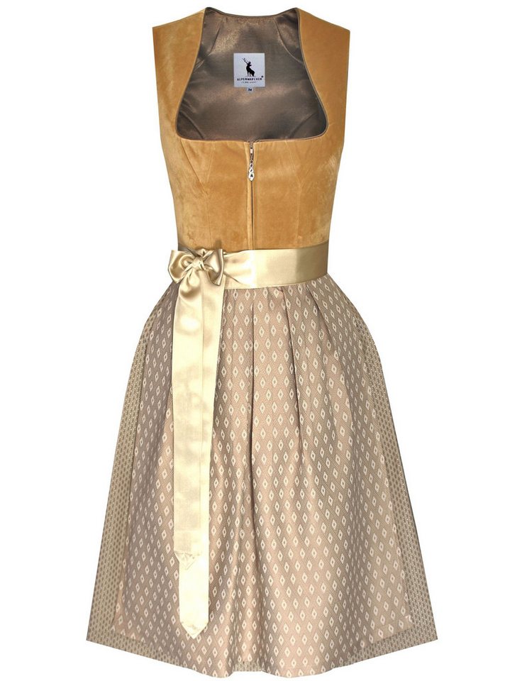 Alpenmärchen Dirndl Dirndl Adriana in hellbraun - ALM1020 von Alpenmärchen