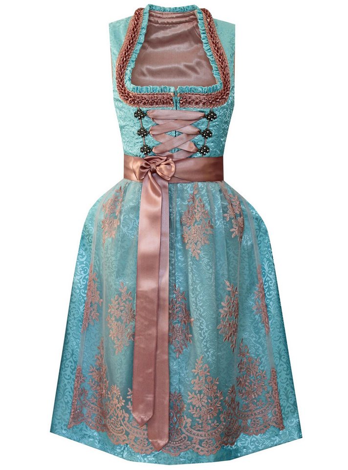 Alpenmärchen Dirndl Dirndl Armanda in türkis - ALM990 von Alpenmärchen