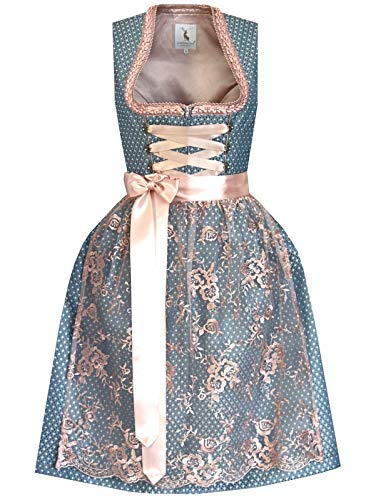 Alpenmärchen Inge Midi Dirndl aus Exklusiver Kollektion Gr.40 - ALM787 von Alpenmärchen