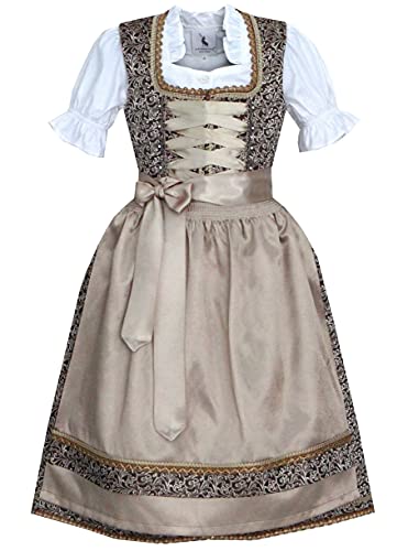 Alpenmärchen Kinderdirndl aus exklusiver Kollektion inkl. Schürze und Bluse, ALM-K106 (104) von Alpenmärchen