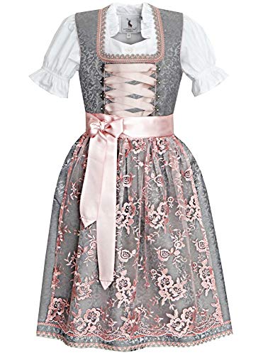 Alpenmärchen Kinderdirndl aus exklusiver Kollektion inkl. Schürze und Bluse ALM-K566 Gr.104 von Alpenmärchen