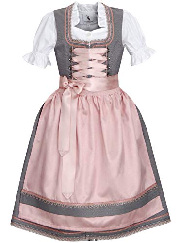 Alpenmärchen Kinderdirndl aus exklusiver Kollektion inkl. Schürze und Bluse ALM-K668 von Alpenmärchen