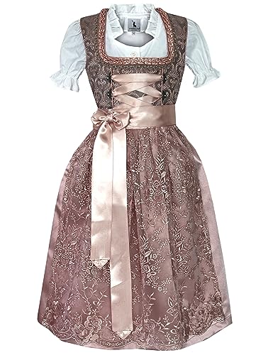 Alpenmärchen Kinderdirndl aus exklusiver Kollektion inkl. Schürze und Bluse - ALM-K800_128 von Alpenmärchen