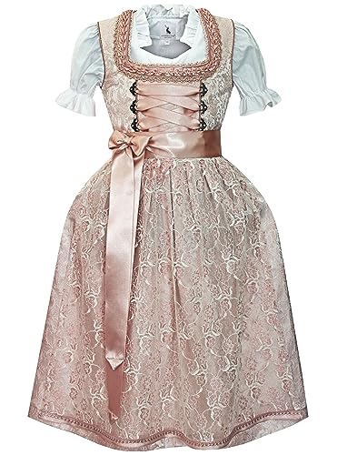 Alpenmärchen Kinderdirndl aus exklusiver Kollektion inkl. Schürze und Bluse - ALM-K801_116 von Alpenmärchen