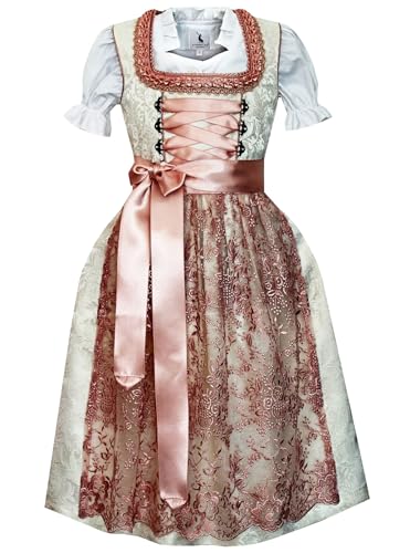 Alpenmärchen Kinderdirndl aus exklusiver Kollektion inkl. Schürze und Bluse - ALM-K802_152 von Alpenmärchen