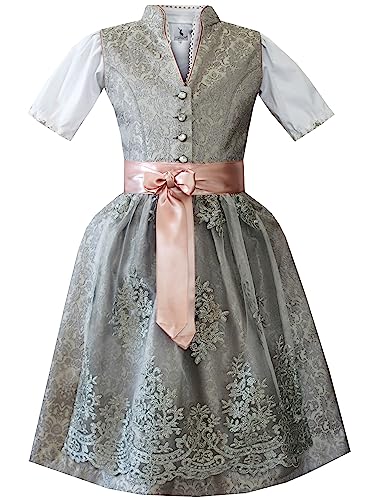 Alpenmärchen Kinderdirndl aus exklusiver Kollektion inkl. Schürze und Bluse - ALM-K949_116 von Alpenmärchen