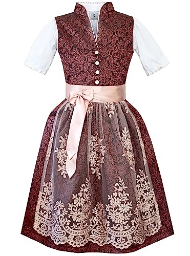 Alpenmärchen Kinderdirndl aus exklusiver Kollektion inkl. Schürze und Bluse - ALM-K950_116 von Alpenmärchen
