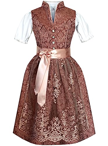 Alpenmärchen Kinderdirndl aus exklusiver Kollektion inkl. Schürze und Bluse - ALM-K951_116 von Alpenmärchen