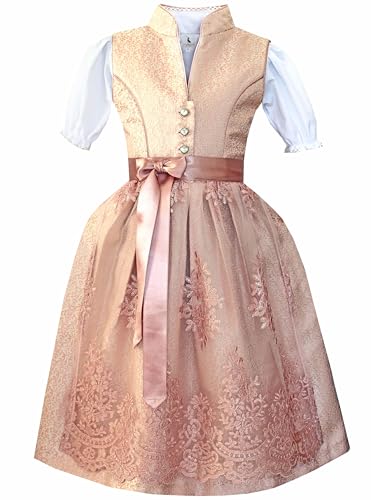 Alpenmärchen Kinderdirndl aus exklusiver Kollektion inkl. Schürze und Bluse - ALM-K957_104 von Alpenmärchen