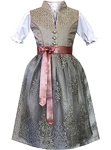 Alpenmärchen Kinderdirndl aus exklusiver Kollektion inkl. Schürze und Bluse - ALM-K972_116 von Alpenmärchen