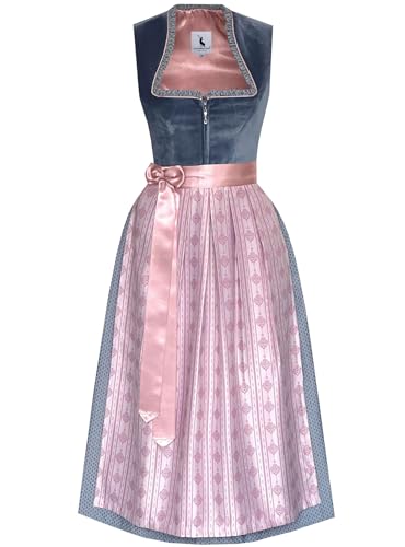 Alpenmärchen Langes Dirndl aus Exklusiver Kollektion inkl. Schürze Gr.48 - ALM1028 von Alpenmärchen