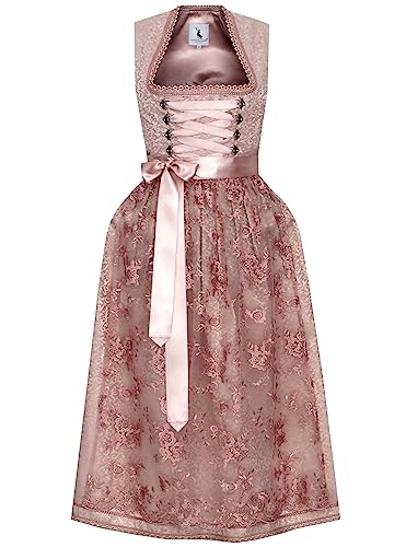 Alpenmärchen Langes Dirndl aus Exklusiver Kollektion inkl. Spitzenschürze Gr.38 - ALM565-L von Alpenmärchen