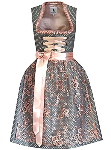 Alpenmärchen Liese Midi Dirndl aus Exklusiver Kollektion Gr.32 - ALM789 von Alpenmärchen