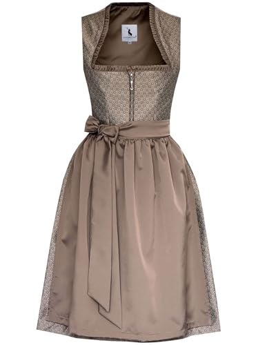 Alpenmärchen Midi Dirndl Frederike aus Exklusiver Kollektion inkl. Schürze Gr.32 - ALM1044 von Alpenmärchen