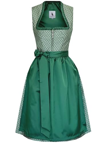 Alpenmärchen Midi Dirndl Frederike aus Exklusiver Kollektion inkl. Schürze Gr.38 - ALM1043 von Alpenmärchen