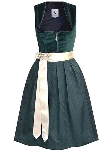 Alpenmärchen Midi Dirndl aus Exklusiver Kollektion inkl. Schürze Gr.36 - ALM1019 von Alpenmärchen