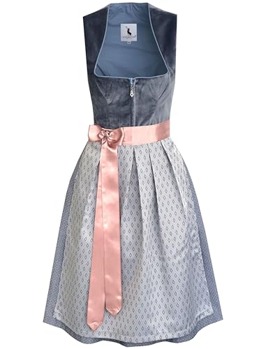 Alpenmärchen Midi Dirndl aus Exklusiver Kollektion inkl. Schürze Gr.38 - ALM1021 von Alpenmärchen