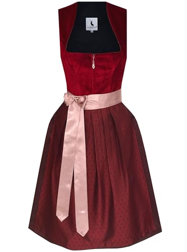 Alpenmärchen Midi Dirndl aus Exklusiver Kollektion inkl. Schürze Gr.44 - ALM1014 von Alpenmärchen