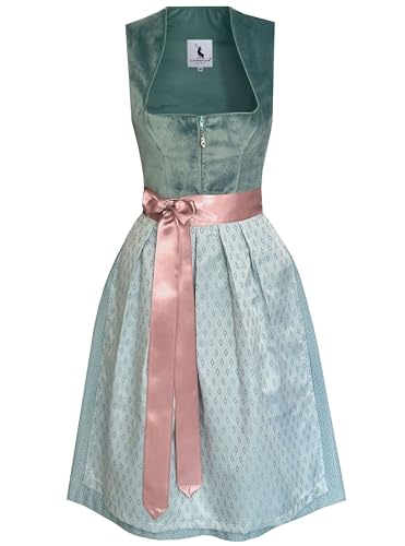 Alpenmärchen Midi Dirndl aus Exklusiver Kollektion inkl. Schürze Gr.44 - ALM1015 von Alpenmärchen