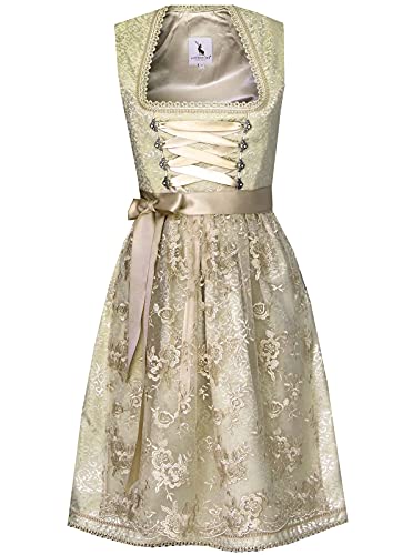 Alpenmärchen Midi Dirndl aus Exklusiver Kollektion inkl. Spitzenschürze Gr.32-46 - ALM792 (32) von Alpenmärchen