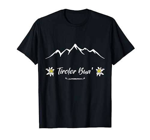 Herren Tiroler Bua Berge Österreich T-Shirt Herren Tiroler Bua Berge Österreich T-Shirt von Alpenrowdy