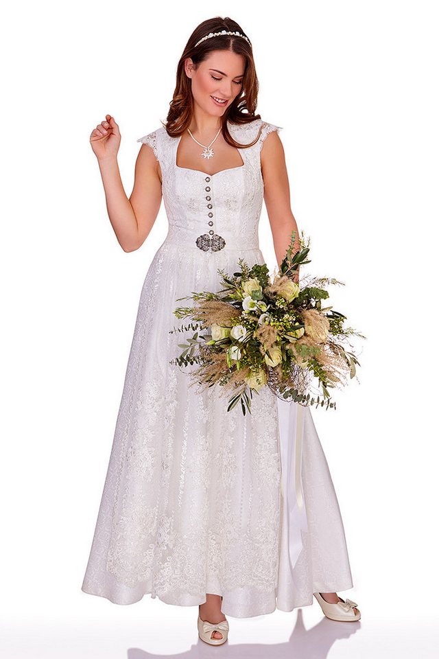 Alpenwahnsinn Dirndl Dirndl lang 2tlg. - TINDRA - offweiß von Alpenwahnsinn