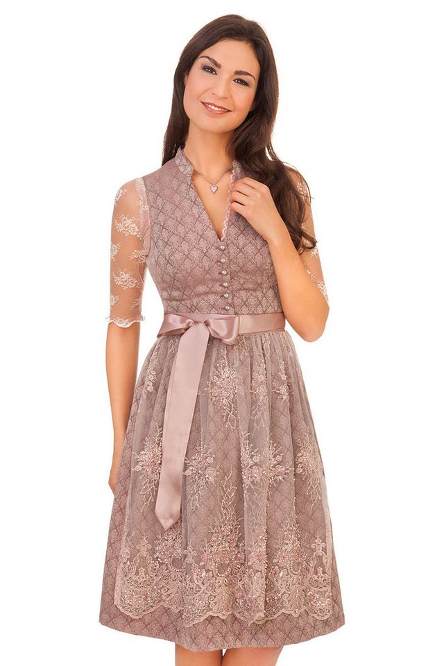 Alpenwahnsinn Dirndl Midi Dirndl 2tlg. - LAVENDULA - mauve von Alpenwahnsinn