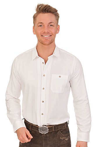 Stockerpoint Trachtenhemd, Größe 39/40 (M) Weiß von Stockerpoint
