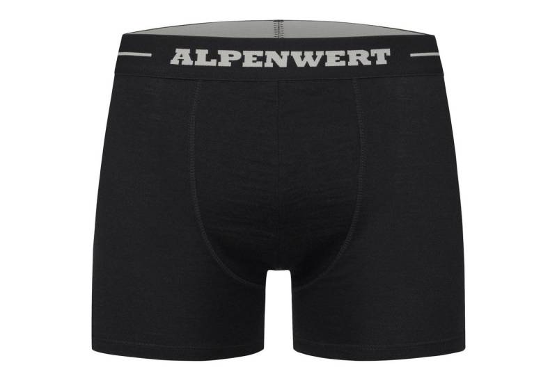 Alpenwert Boxershorts Herren aus 100% Merinowolle – atmungsaktiv, weich & komfortabel (Packung) Antibakteriell, Anti-Schweiß-Geruch und kein einschneiden - Outdoor von Alpenwert