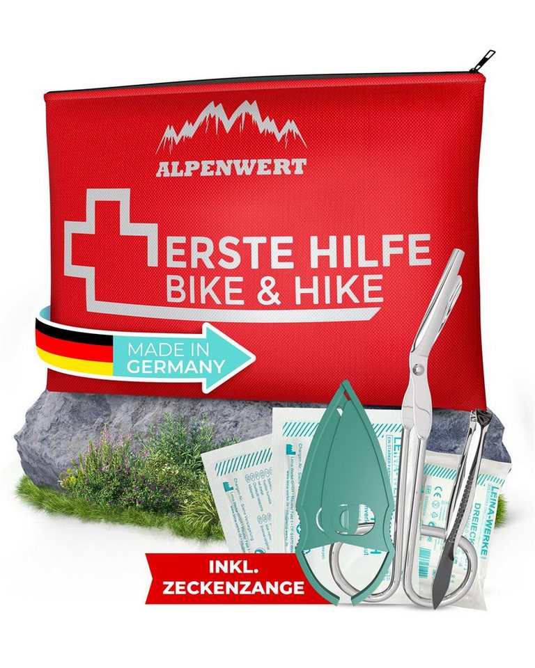 Alpenwert Erste-Hilfe-Set Erste-Hilfe-Set Traveller DIN 13167, Erste Hilfe Set Outdoor von Alpenwert