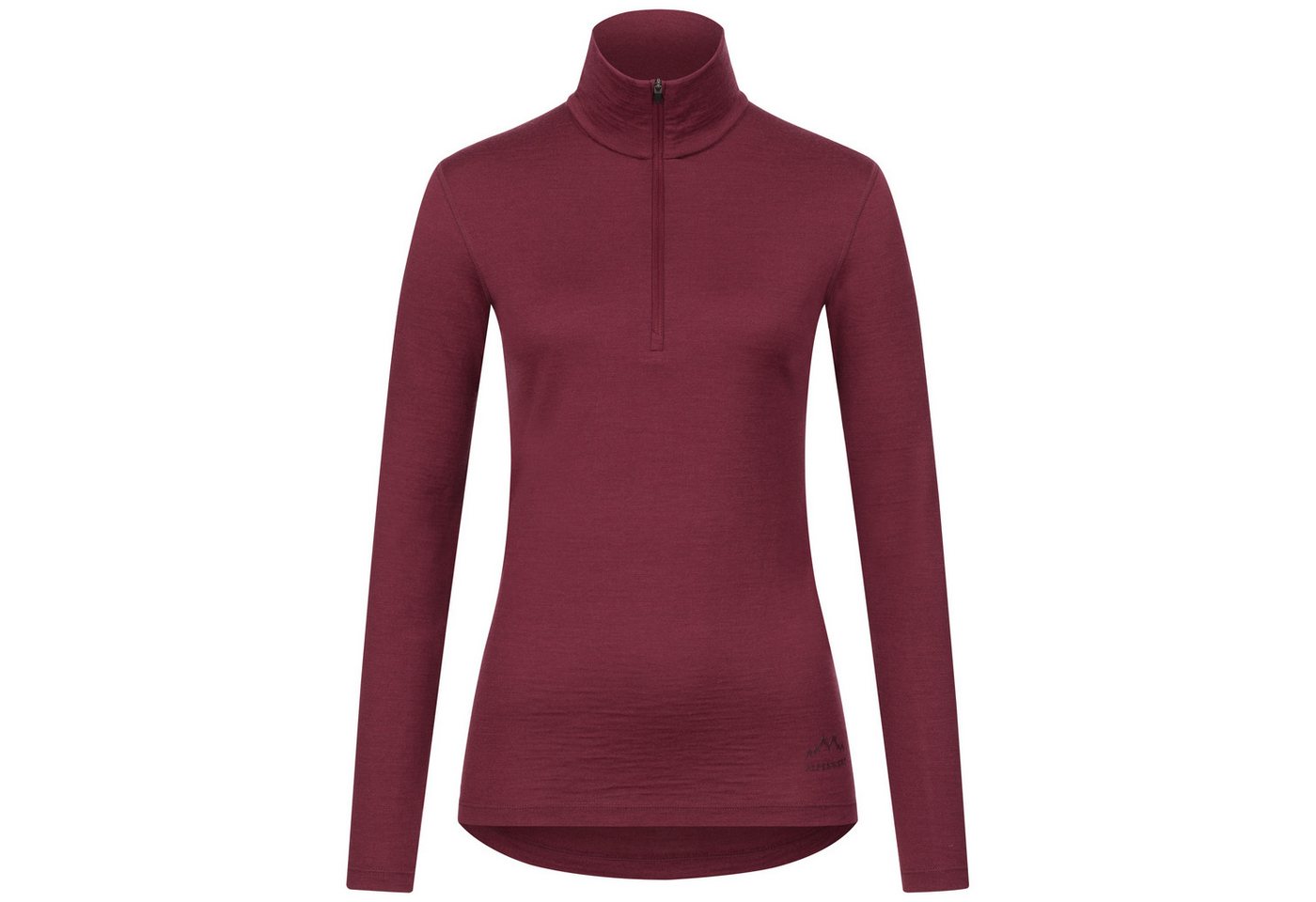 Alpenwert Funktionsshirt Damen Zip-Pullover aus 100% Merinowolle – atmungsaktiv (1 Pack) Antibakteriell, Anti-Schweiß-Geruch, Outdoor & Funktionsshirt von Alpenwert
