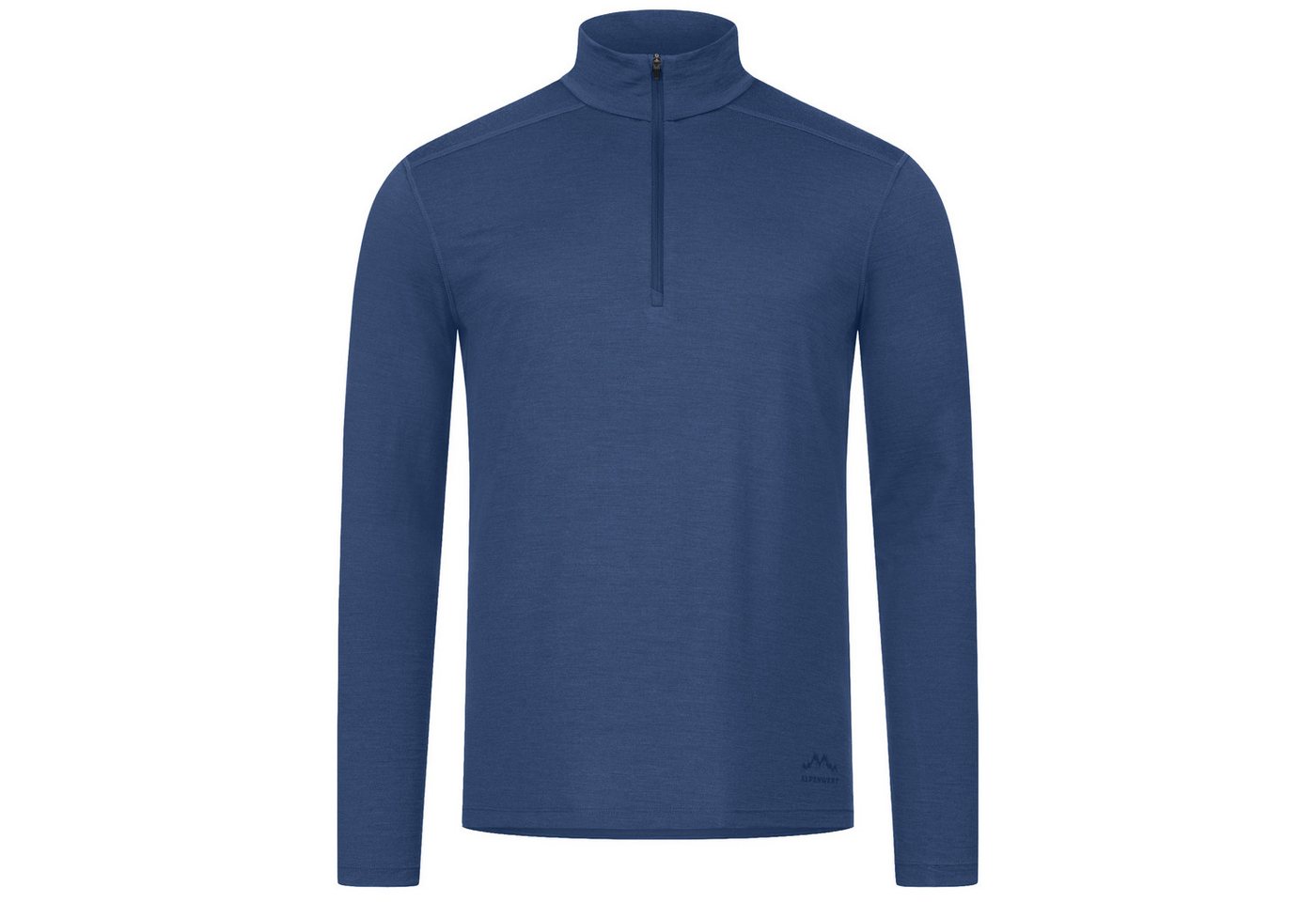 Alpenwert Funktionsshirt Herren Zip-Pullover aus 100% Merinowolle – atmungsaktiv (1 Pack) Antibakteriell, Anti-Schweiß-Geruch, Outdoor & Funktionsshirt von Alpenwert