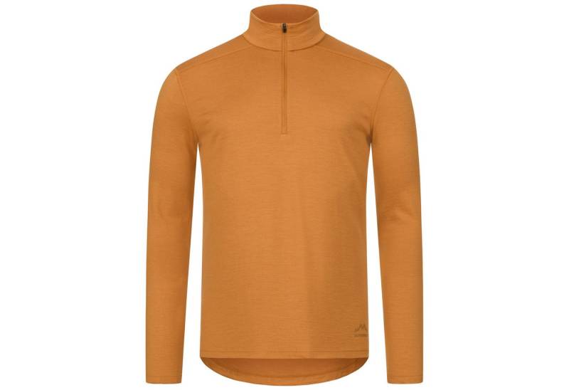 Alpenwert Funktionsshirt Herren Zip-Pullover aus 100% Merinowolle – atmungsaktiv (1 Pack) Antibakteriell, Anti-Schweiß-Geruch, Outdoor & Funktionsshirt von Alpenwert
