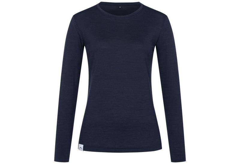 Alpenwert Langarmshirt Damen Longsleeve aus Merinowolle – atmungsaktiv & geruchsneutral Antibakteriell, Anti-Schweiß-Geruch, Outdoor & Funktionsshirt von Alpenwert