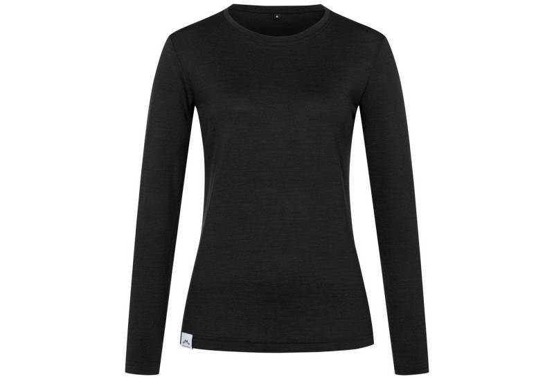 Alpenwert Langarmshirt Damen Longsleeve aus Merinowolle – atmungsaktiv & geruchsneutral Antibakteriell, Anti-Schweiß-Geruch, Outdoor & Funktionsshirt von Alpenwert