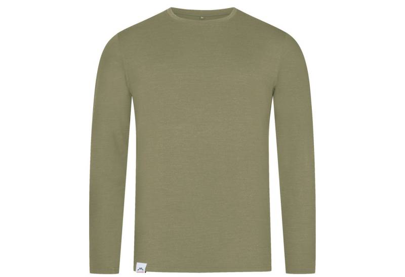 Alpenwert Langarmshirt Herren Longsleeve aus Merinowolle – atmungsaktiv & geruchsneutral (1 Pack) Antibakteriell, Anti-Schweiß-Geruch, Outdoor & Funktionsshirt von Alpenwert