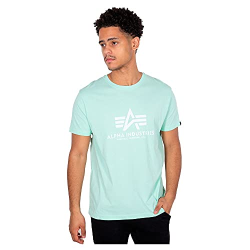 Alpha Industries Herren Basic T-Shirt, Mint, L von Alpha Industries