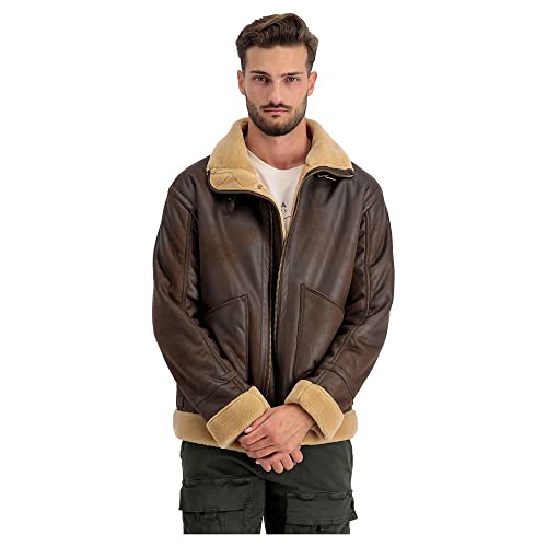 Alpha Industries Herren B3 Arctic Männer Winterjacke, Vintage Brown, L von ALPHA INDUSTRIES