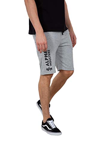 Alpha Industries Herren Basic Shorts, Grey Heather, XL von ALPHA INDUSTRIES