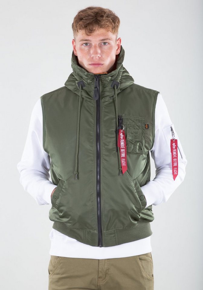 Alpha Industries Blouson ALPHA INDUSTRIES Men - Vests Hooded MA-1 Vest von Alpha Industries