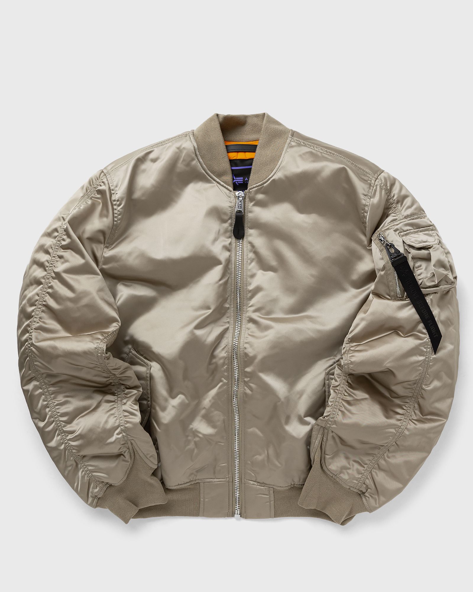 Alpha Industries Bomber & Flight Jackets-MA-1 UV men Bomber Jackets beige in Größe:L von Alpha Industries