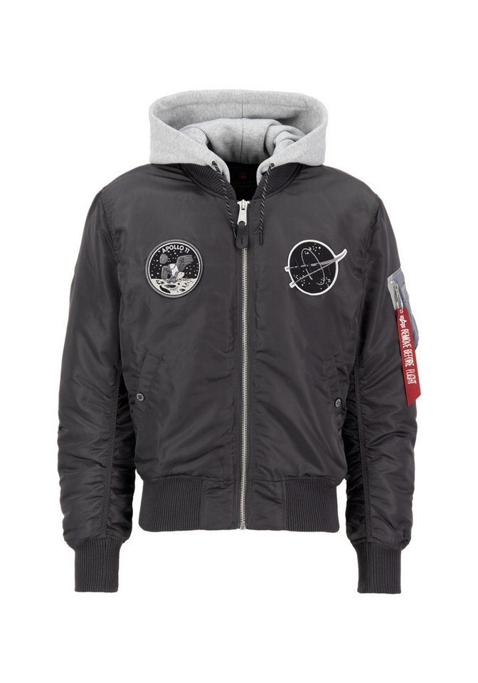 Alpha Industries Bomberjacke Alpha Industries Men - Bomber Jackets MA-1 VF Hood Dark Side von Alpha Industries