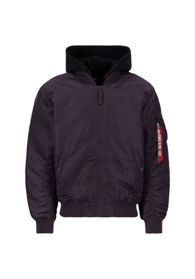 Alpha Industries Bomberjacke MA-1 Zip Hood Back EMB von Alpha Industries