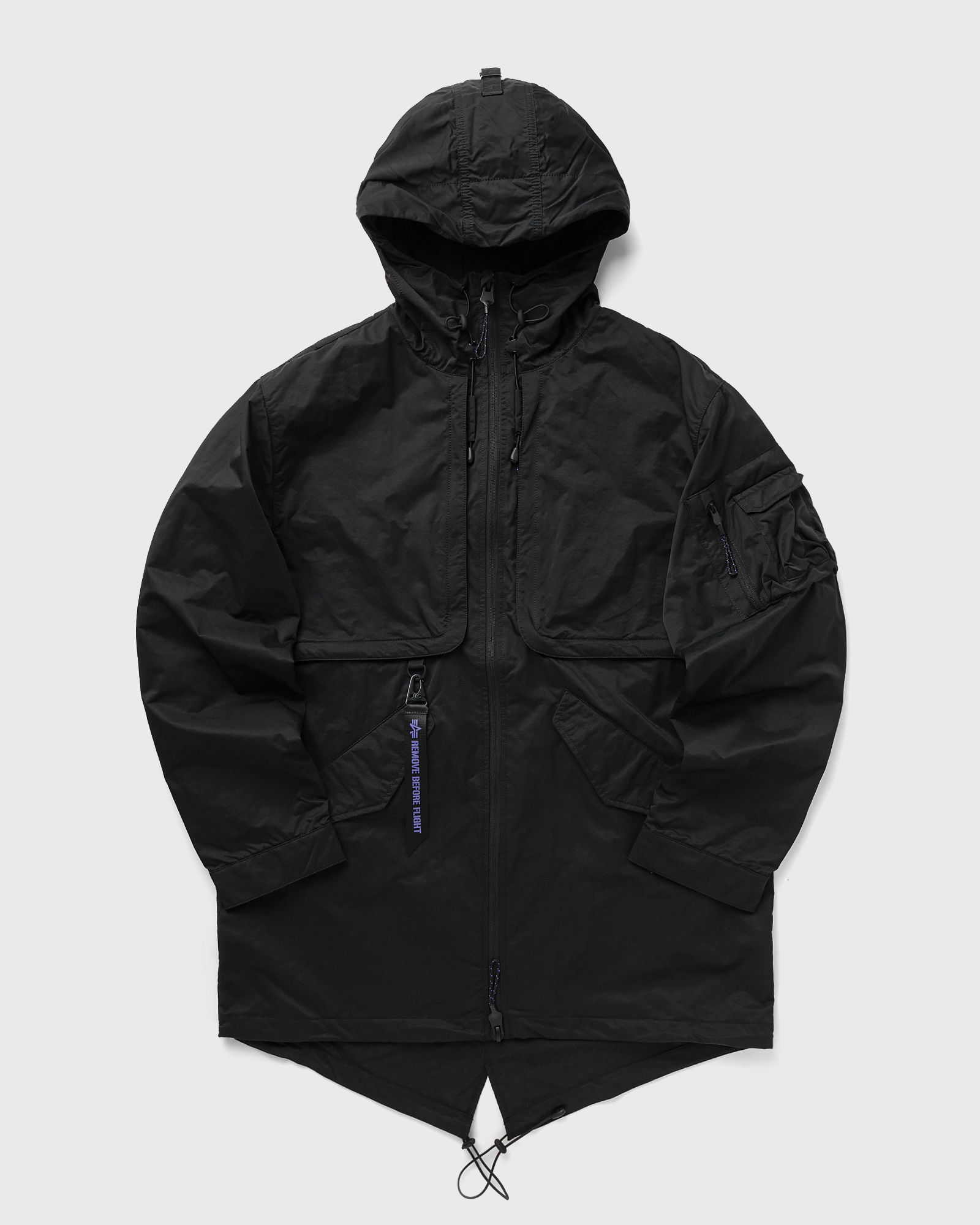 Alpha Industries Field Jackets-Utility Fishtail Jacket UV men Parkas|Windbreaker black in Größe:L von Alpha Industries